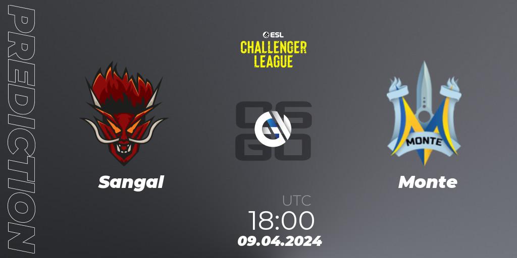 Sangal vs Monte: Match Prediction. 12.04.24, CS2 (CS:GO), ESL Challenger League Season 47: Europe