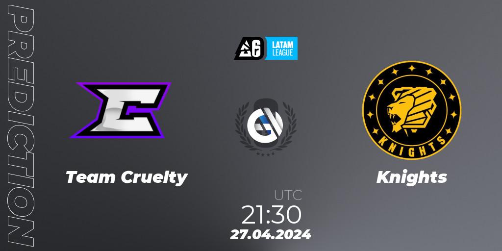 Team Cruelty vs Knights: Match Prediction. 27.04.24, Rainbow Six, LATAM League 2024 - Stage 1: Final Four