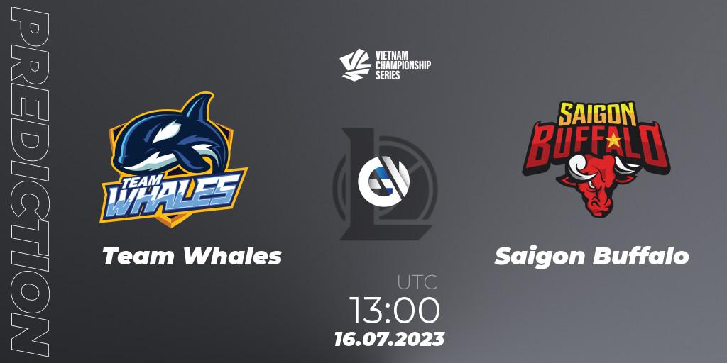 Team Whales vs Saigon Buffalo: Match Prediction. 16.07.23, LoL, VCS Dusk 2023