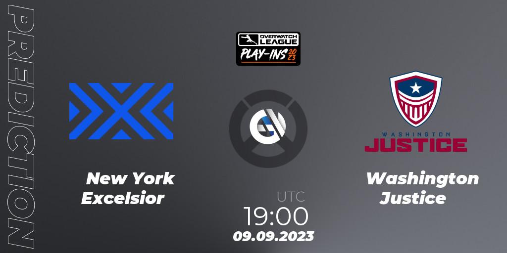 New York Excelsior vs Washington Justice: Match Prediction. 09.09.23, Overwatch, Overwatch League 2023 - Play-Ins