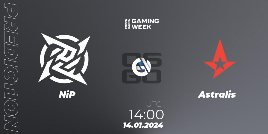 NiP vs Astralis: Match Prediction. 14.01.24, CS2 (CS:GO), Copenhagen Gaming Week 2024