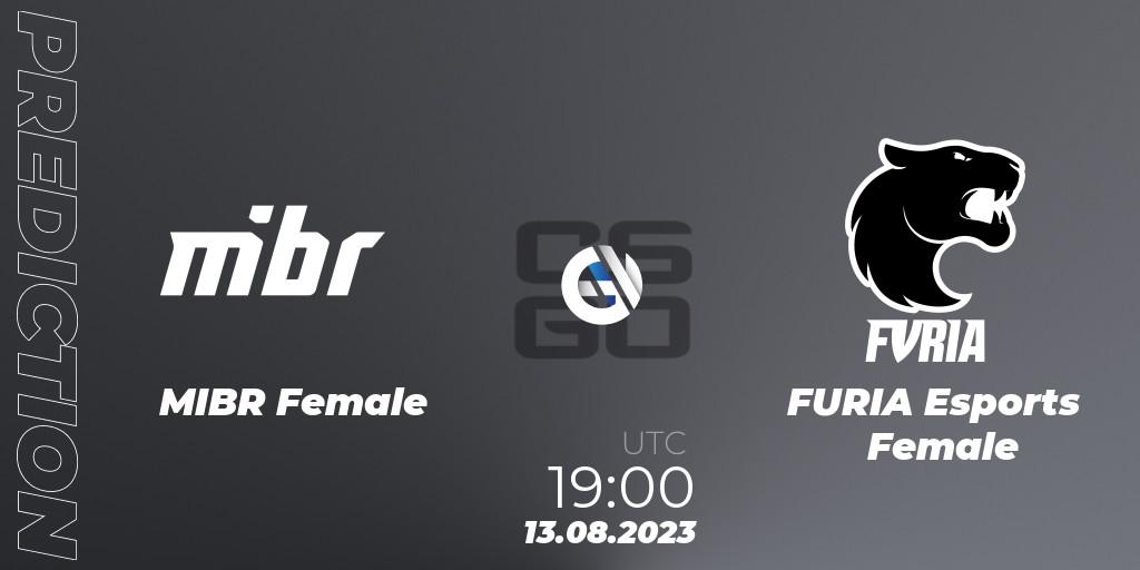 MIBR Female vs FURIA Esports Female: Match Prediction. 13.08.23, CS2 (CS:GO), Gamers Club Women Masters VII