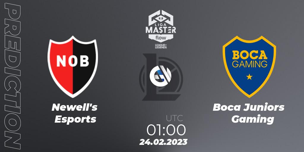 Newell's Esports vs Boca Juniors Gaming: Match Prediction. 24.02.23, LoL, Liga Master Opening 2023 - Group Stage