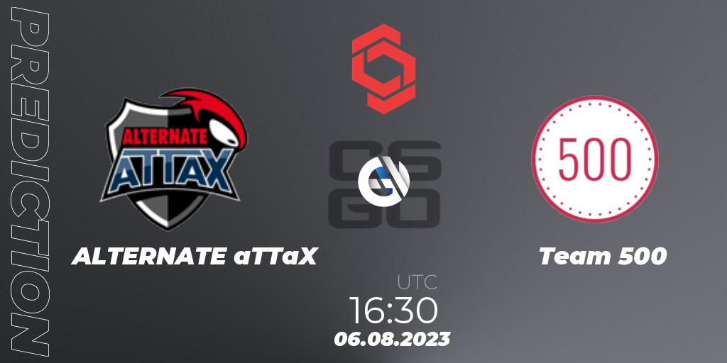 ALTERNATE aTTaX vs Team 500: Match Prediction. 06.08.2023 at 18:05, Counter-Strike (CS2), CCT Central Europe Series #7