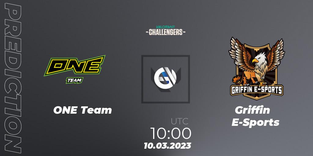 ONE Team vs Griffin E-Sports: Match Prediction. 10.03.2023 at 13:00, VALORANT, VALORANT Challengers 2023: Hong Kong and Taiwan Split 1