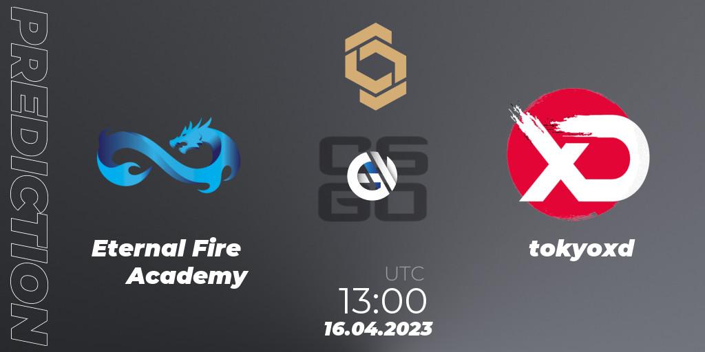 Eternal Fire Academy vs tokyoxd: Match Prediction. 16.04.2023 at 13:00, Counter-Strike (CS2), CCT South Europe Series #4: Closed Qualifier