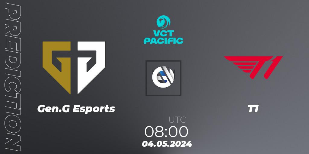 Gen.G Esports vs T1: Match Prediction. 04.05.2024 at 08:00, VALORANT, VCT 2024: Pacific League - Stage 1