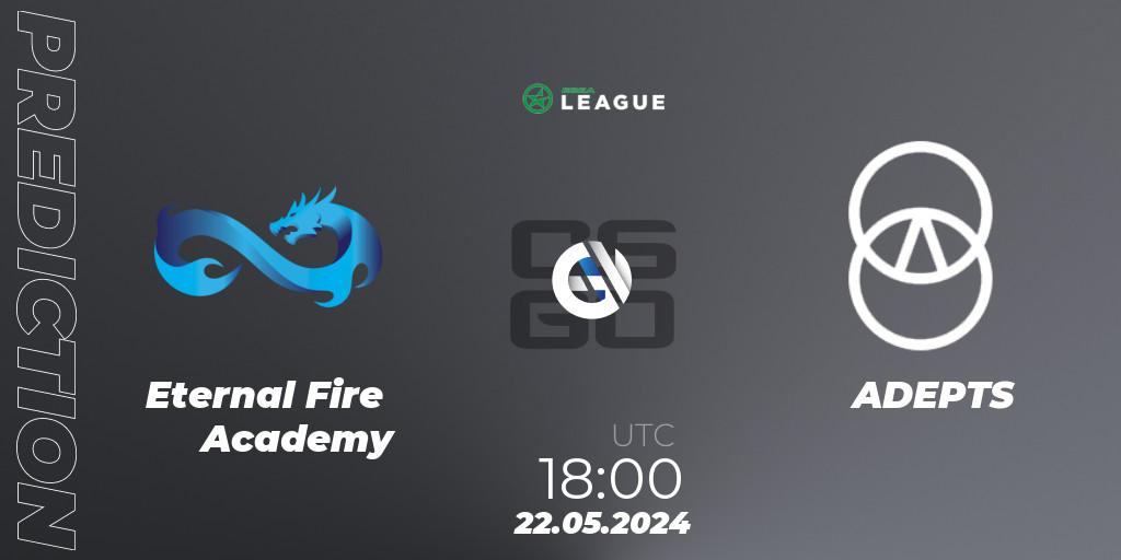 Eternal Fire Academy vs ADEPTS: Match Prediction. 22.05.2024 at 18:00, Counter-Strike (CS2), ESEA Season 49: Advanced Division - Europe
