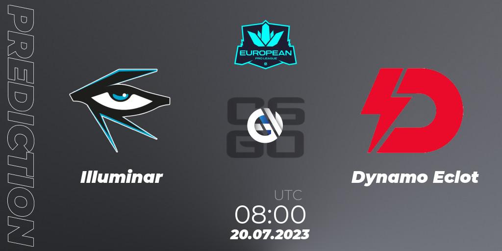 Illuminar vs Dynamo Eclot: Match Prediction. 20.07.2023 at 08:00, Counter-Strike (CS2), European Pro League Season 9