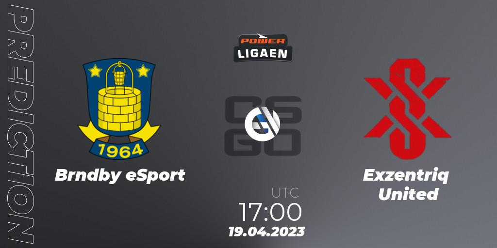 Brøndby eSport vs Exzentriq United: Match Prediction. 19.04.2023 at 17:00, Counter-Strike (CS2), Dust2.dk Ligaen Season 23
