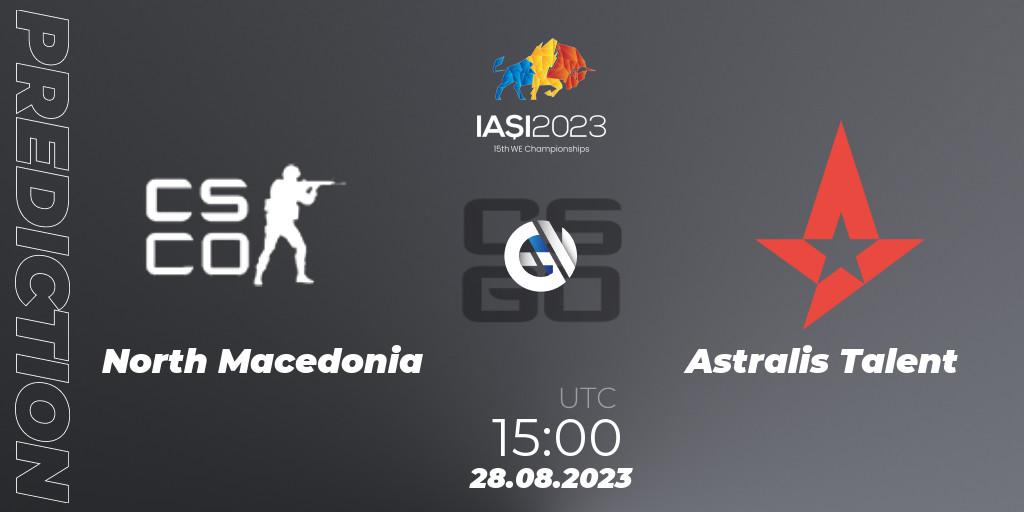 North Macedonia vs Astralis Talent: Match Prediction. 28.08.2023 at 17:35, Counter-Strike (CS2), IESF World Esports Championship 2023
