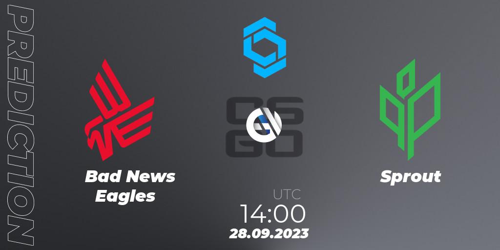 Bad News Eagles vs Sprout: Match Prediction. 28.09.23, CS2 (CS:GO), CCT East Europe Series #2