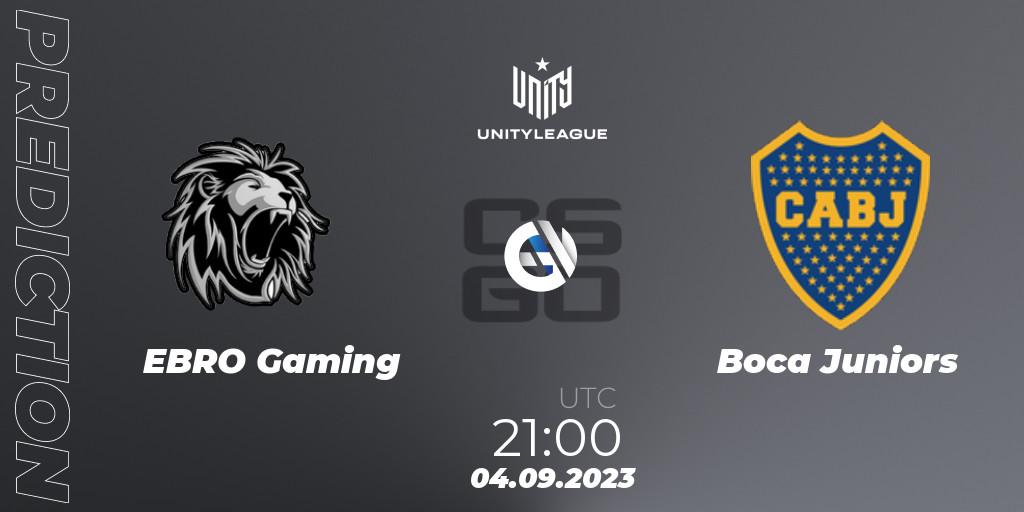EBRO Gaming vs Boca Juniors: Match Prediction. 04.09.2023 at 21:00, Counter-Strike (CS2), LVP Unity League Argentina 2023