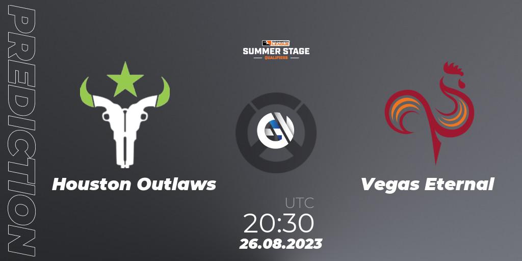 Houston Outlaws vs Vegas Eternal: Match Prediction. 26.08.23, Overwatch, Overwatch League 2023 - Summer Stage Qualifiers