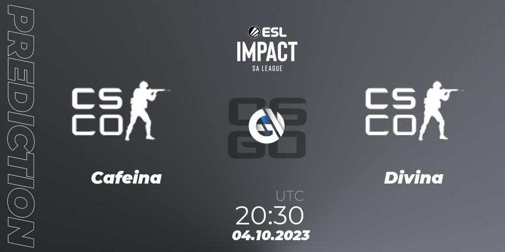 Cafeina vs Divina: Match Prediction. 04.10.2023 at 20:30, Counter-Strike (CS2), ESL Impact League Season 4: South American Division