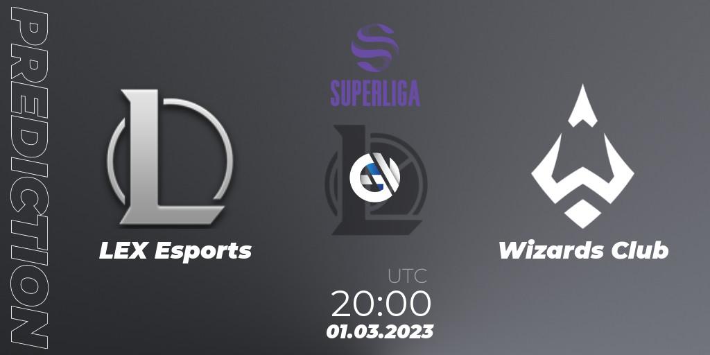 LEX Esports vs Wizards Club: Match Prediction. 01.03.2023 at 20:00, LoL, LVP Superliga 2nd Division Spring 2023 - Group Stage