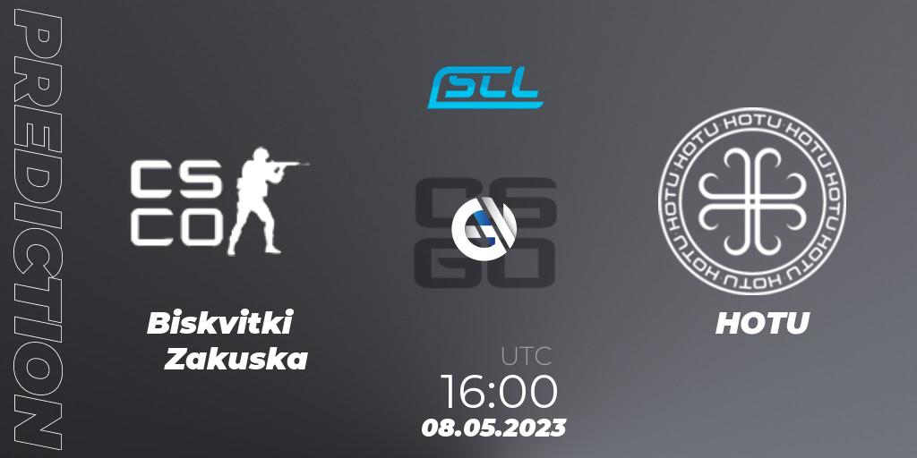 Biskvitki Zakuska vs HOTU: Match Prediction. 08.05.23, CS2 (CS:GO), SCL Season 9
