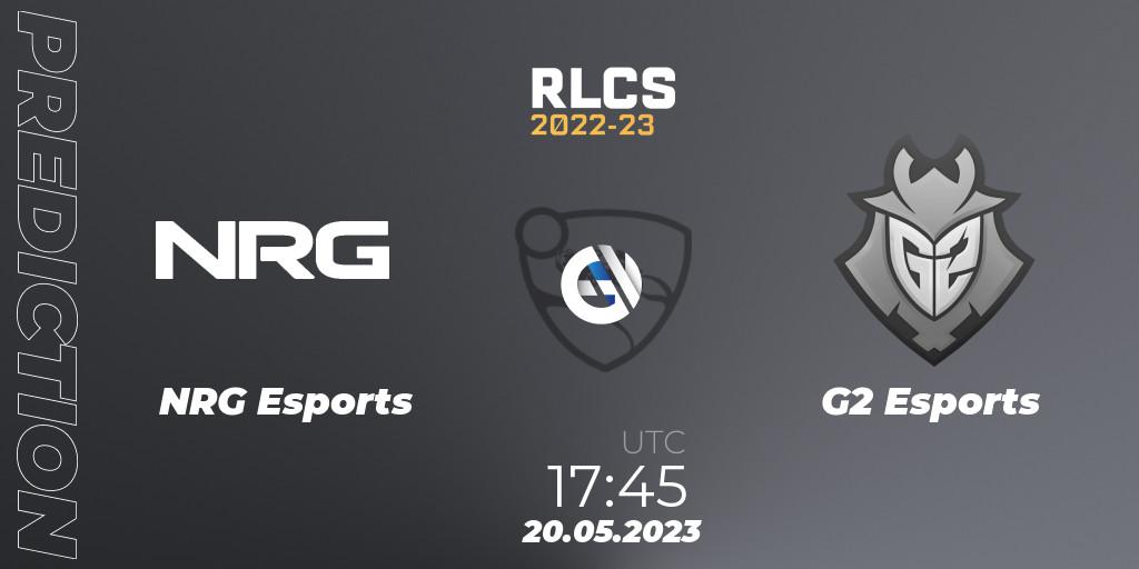 NRG Esports vs G2 Esports: Match Prediction. 20.05.23, Rocket League, RLCS 2022-23 - Spring: North America Regional 2 - Spring Cup