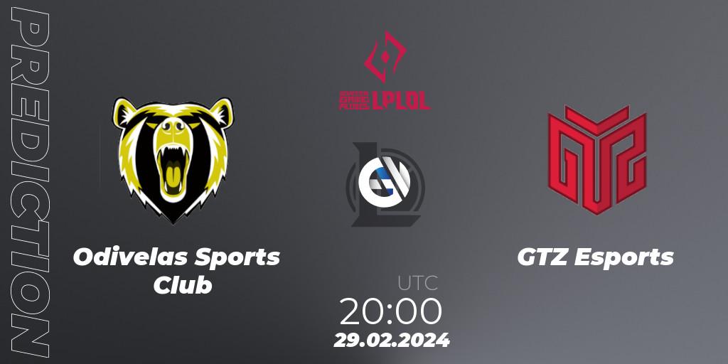 Odivelas Sports Club vs GTZ Esports: Match Prediction. 29.02.24, LoL, LPLOL Split 1 2024
