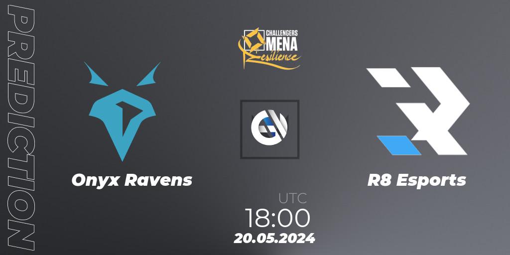 Onyx Ravens vs R8 Esports: Match Prediction. 20.05.2024 at 18:00, VALORANT, VALORANT Challengers 2024 MENA: Resilience Split 2 - Levant and North Africa