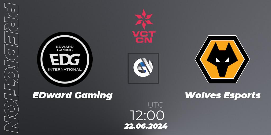 EDward Gaming vs Wolves Esports: Match Prediction. 22.06.2024 at 11:30, VALORANT, VALORANT Champions Tour China 2024: Stage 2 - Group Stage