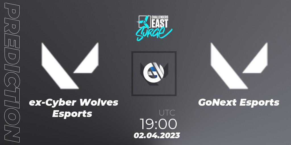 ex-Cyber Wolves Esports vs GoNext Esports: Match Prediction. 02.04.23, VALORANT, VALORANT Challengers 2023 East: Surge Split 2