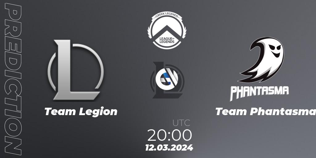 Team Legion vs Team Phantasma: Match Prediction. 12.03.2024 at 20:00, LoL, GLL Spring 2024