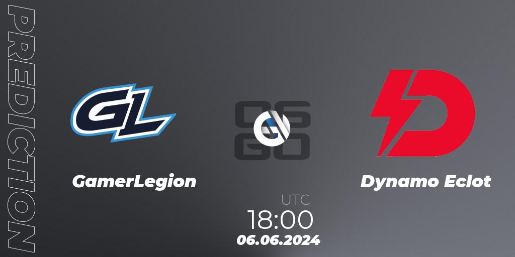 GamerLegion vs Dynamo Eclot: Match Prediction. 06.06.2024 at 18:25, Counter-Strike (CS2), Regional Clash Arena Europe