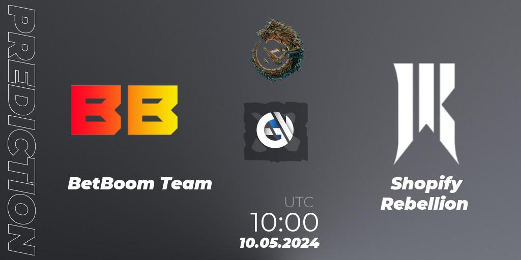 BetBoom Team vs Shopify Rebellion: Match Prediction. 10.05.2024 at 10:30, Dota 2, PGL Wallachia Season 1 - Group Stage