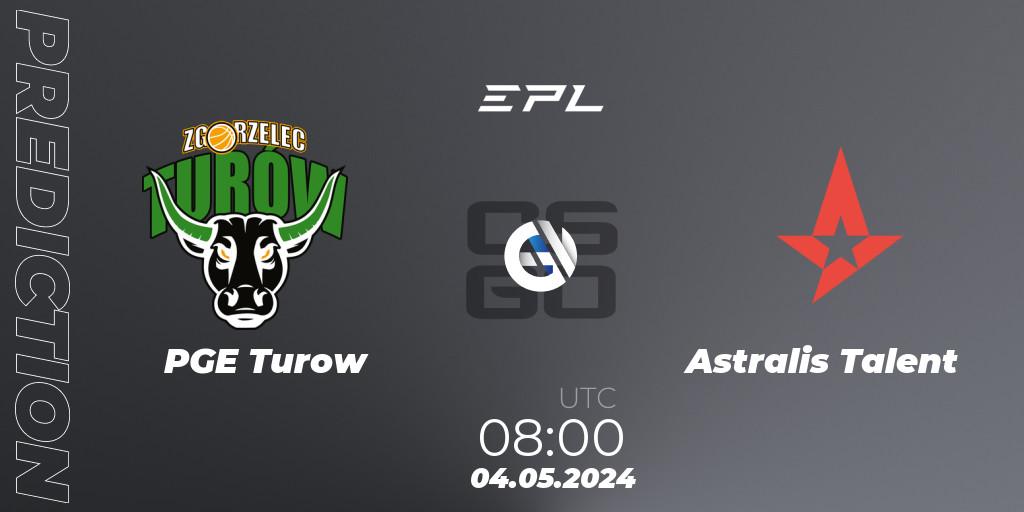 PGE Turow vs Astralis Talent: Match Prediction. 04.05.2024 at 08:00, Counter-Strike (CS2), European Pro League Season 17: Division 2