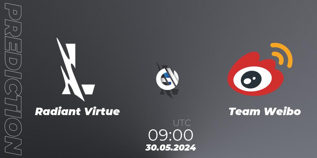Radiant Virtue vs Team Weibo: Match Prediction. 30.05.2024 at 09:00, Wild Rift, Wild Rift Super League Summer 2024 - 5v5 Tournament Group Stage