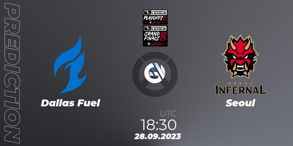 Dallas Fuel vs Seoul: Match Prediction. 28.09.23, Overwatch, Overwatch League 2023 - Playoffs
