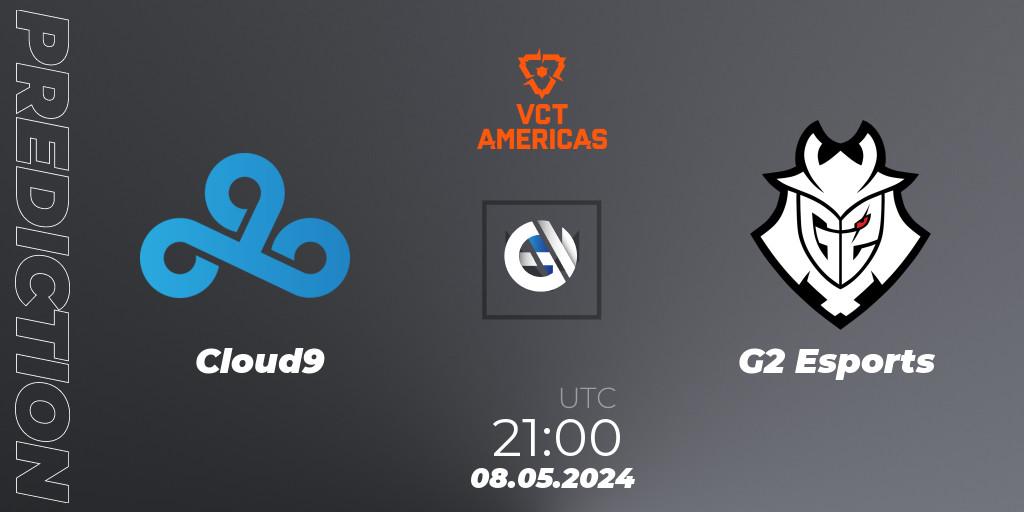 Cloud9 vs G2 Esports: Match Prediction. 08.05.2024 at 21:00, VALORANT, VCT 2024: Americas League - Stage 1