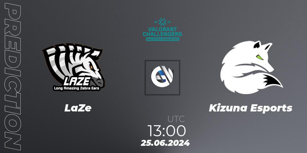 LaZe vs Kizuna Esports: Match Prediction. 25.06.2024 at 13:00, VALORANT, VALORANT Challengers 2024 Malaysia and Singapore: Split 2