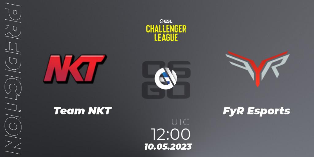 Team NKT vs FyR Esports: Match Prediction. 15.05.2023 at 12:00, Counter-Strike (CS2), ESL Challenger League Season 45: Asia-Pacific