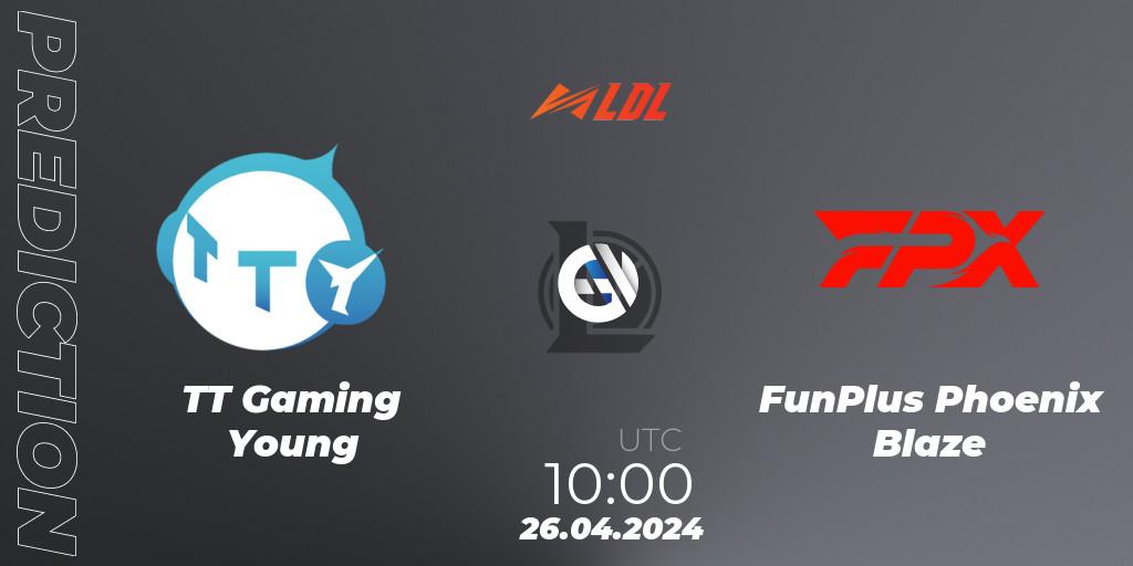 TT Gaming Young vs FunPlus Phoenix Blaze: Match Prediction. 26.04.24, LoL, LDL 2024 - Stage 2