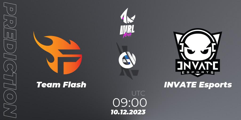 Team Flash vs INVATE Esports: Match Prediction. 10.12.23, Wild Rift, WRL Asia 2023 - Season 2 - Regular Season
