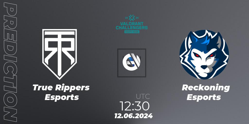 True Rippers Esports vs Reckoning Esports: Match Prediction. 12.06.2024 at 12:30, VALORANT, VALORANT Challengers 2024: South Asia - Split 2