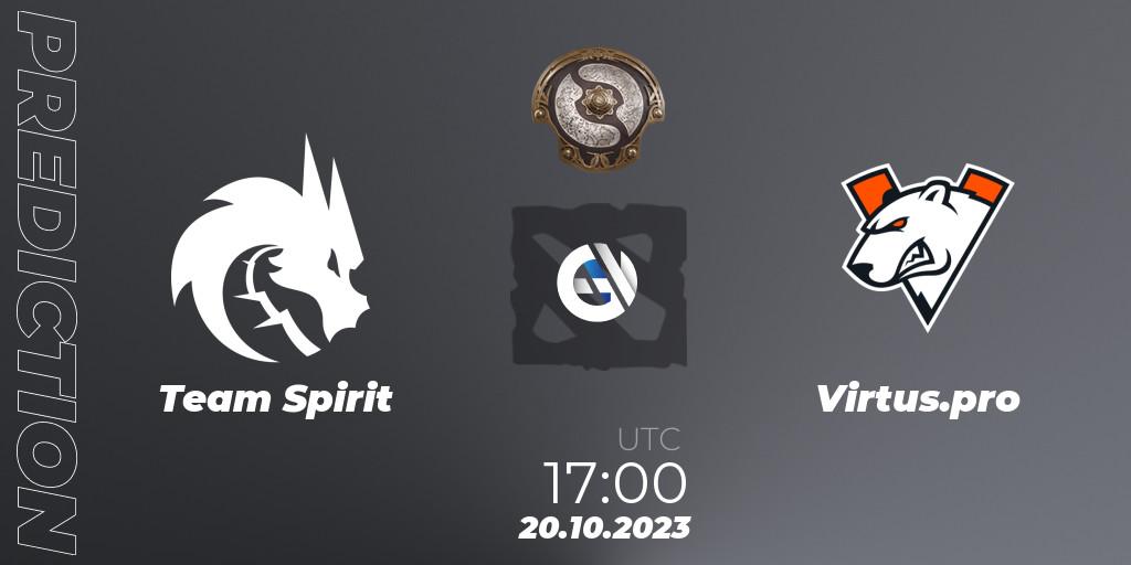 Team Spirit vs Virtus.pro: Match Prediction. 20.10.23, Dota 2, The International 2023