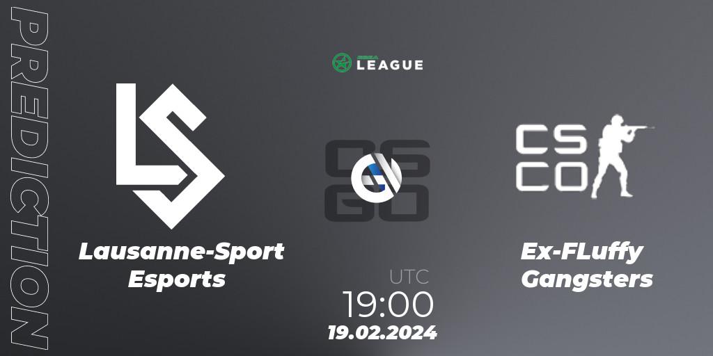 Lausanne-Sport Esports vs Ex-FLuffy Gangsters: Match Prediction. 19.02.2024 at 19:00, Counter-Strike (CS2), ESEA Season 48: Advanced Division - Europe