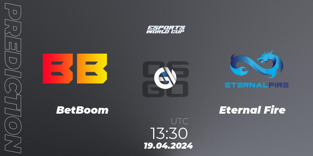 BetBoom vs Eternal Fire: Match Prediction. 19.04.24, CS2 (CS:GO), Esports World Cup 2024: European Closed Qualifier