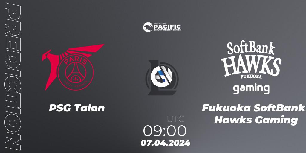 PSG Talon vs Fukuoka SoftBank Hawks Gaming: Match Prediction. 07.04.24, LoL, PCS Playoffs Spring 2024