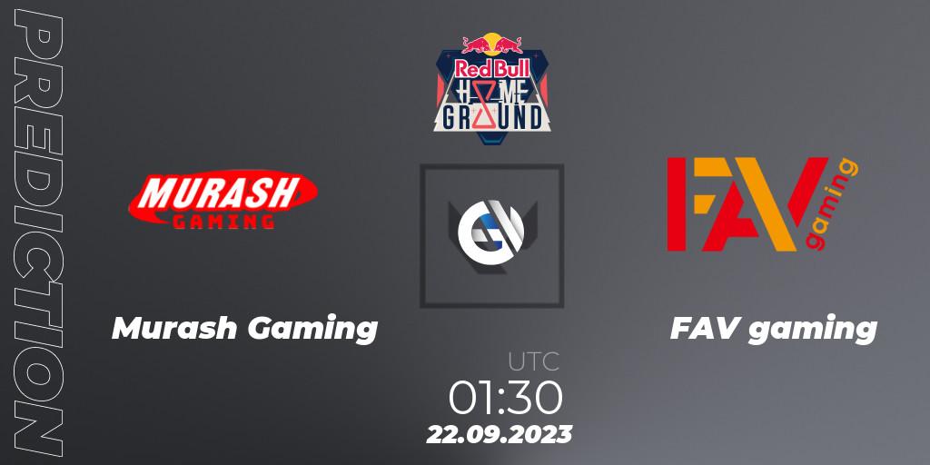 Murash Gaming vs FAV gaming: Match Prediction. 22.09.23, VALORANT, Red Bull Home Ground #4 - Japanese Qualifier