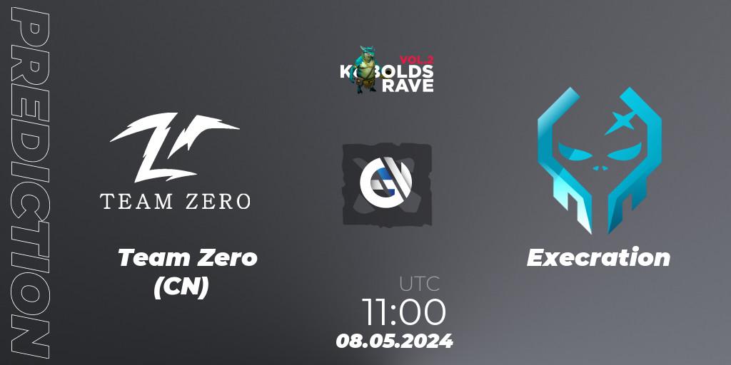 Team Zero (CN) vs Execration: Match Prediction. 08.05.2024 at 11:00, Dota 2, Cringe Station Kobolds Rave 2