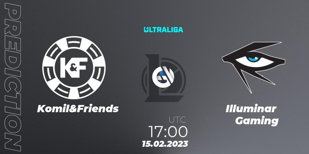 Komil&Friends vs Illuminar Gaming: Match Prediction. 15.02.2023 at 17:00, LoL, Ultraliga Season 9 - Group Stage