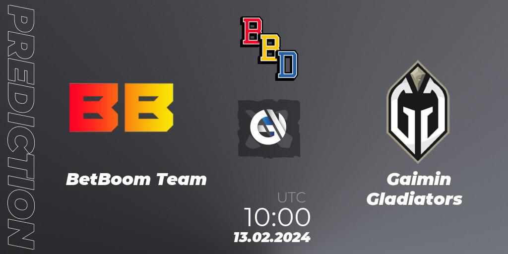 BetBoom Team vs Gaimin Gladiators: Match Prediction. 13.02.2024 at 10:00, Dota 2, BetBoom Dacha Dubai 2024