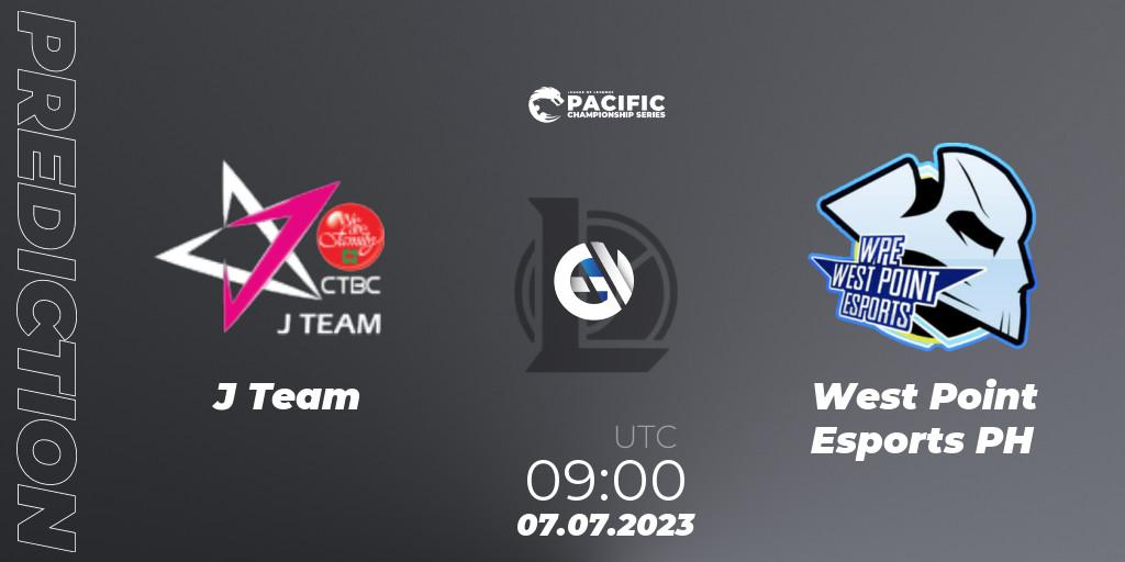 J Team vs West Point Esports PH: Match Prediction. 07.07.2023 at 09:00, LoL, PACIFIC Championship series Group Stage