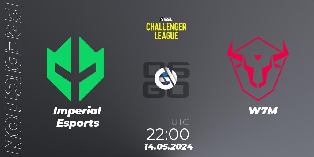 Imperial Esports vs W7M: Match Prediction. 15.05.2024 at 00:00, Counter-Strike (CS2), ESL Challenger League Season 47: South America