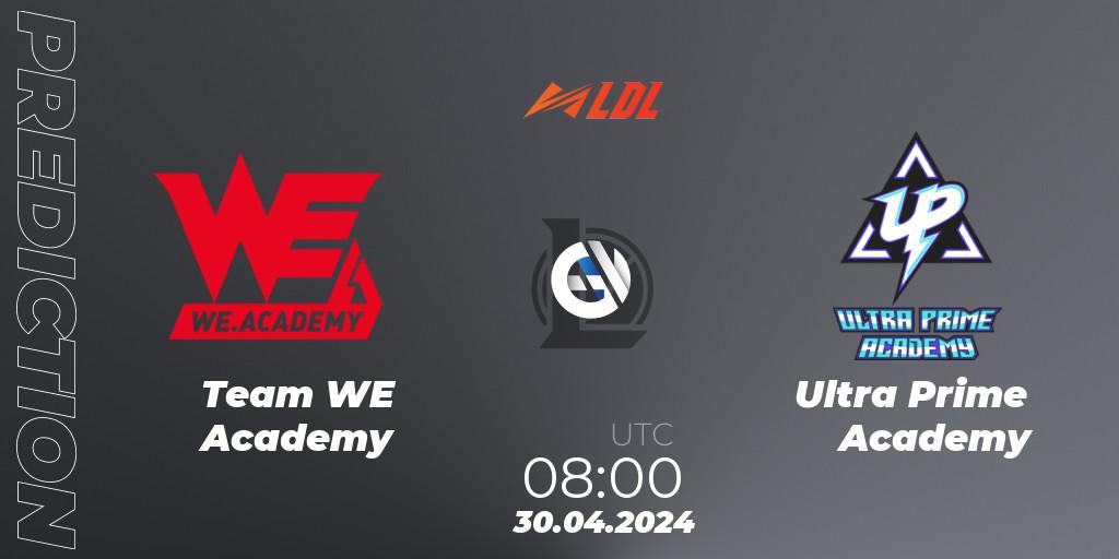 Team WE Academy vs Ultra Prime Academy: Match Prediction. 30.04.2024 at 08:00, LoL, LDL 2024 - Stage 2
