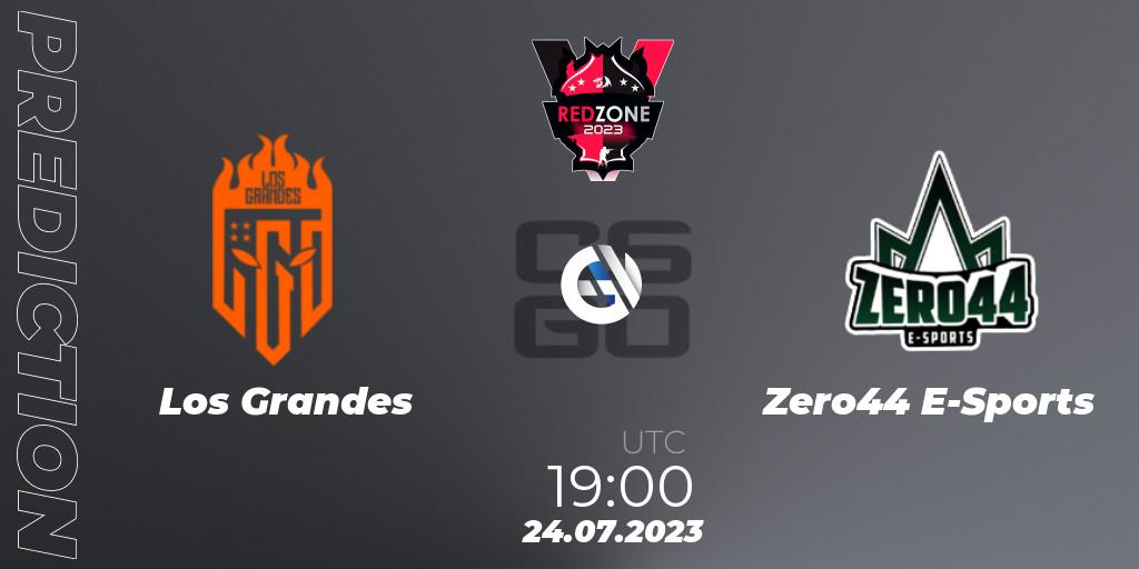 Los Grandes vs Zero44 E-Sports: Match Prediction. 24.07.2023 at 19:00, Counter-Strike (CS2), RedZone PRO League Season 5